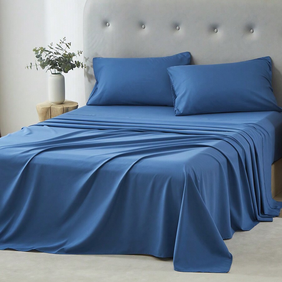 Silk Sheet Set - 3/4ピースホームベッドシーツセット、柔らかく快適で通気性のある寝具セット、ホテルのような高級感のある夏用ベッドシーツ、ツイン、1枚または2枚