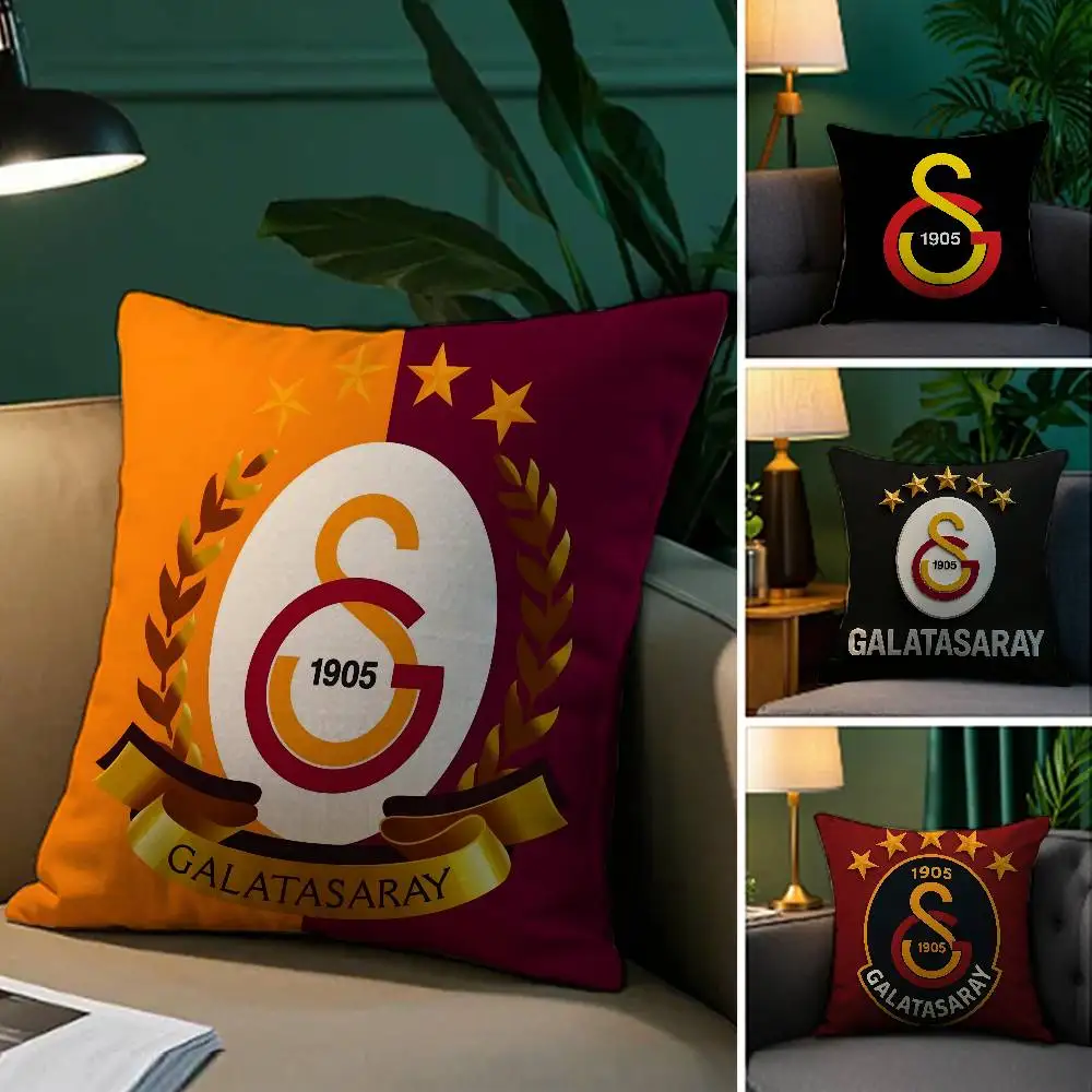 Home Textiles Logo - クラブロゴ フットボール G-GalatasarayS 枕カバー 防ダニ枕カバー インビジブルジッパー