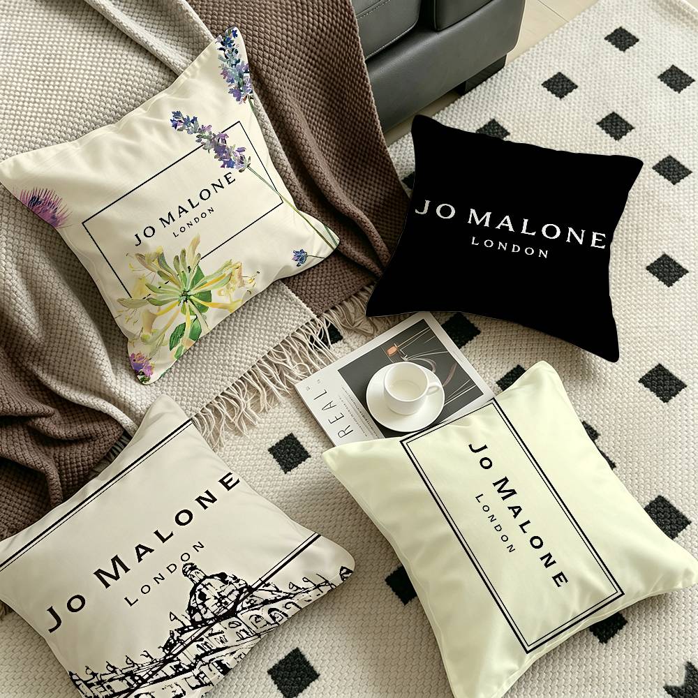 Home Textiles Logo - J-Jo M-Malone L-LOGO クッションカバー 装飾枕 ソファ