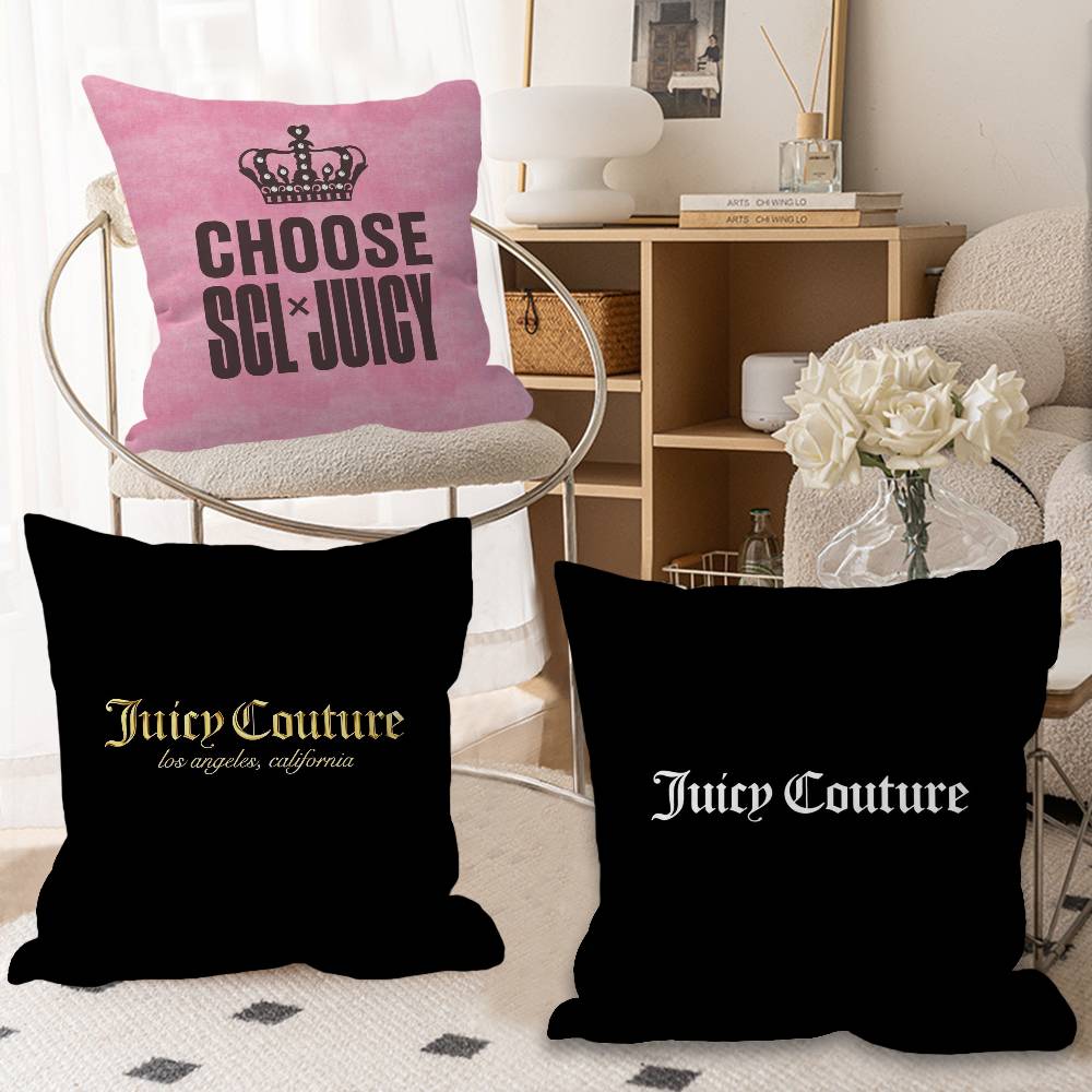Home Textiles Logo - J-Juicyロゴ C-CoutureS-S パーソナライズされた枕カバー 寝室 子供パーティー装飾 枕カバー