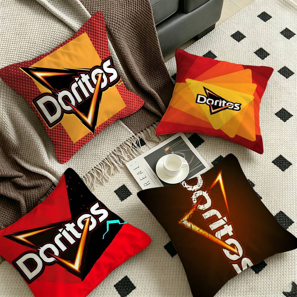 Home Textiles Logo - D-Doritos ロゴ枕カバーソファクッションカバーホームルーム装飾子供ギフト