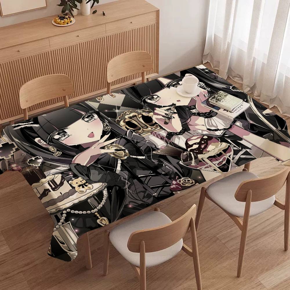 ジライケイ ファッション 美少女テーブルクロス 防水 防汚  - Home Textiles News のレビューと価格