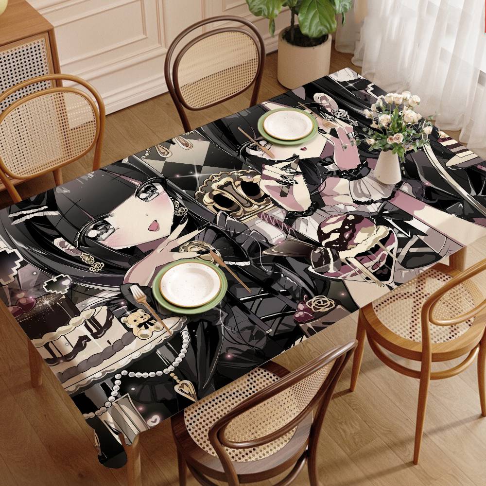 ジライケイ ファッション 美少女テーブルクロス 防水 防汚  - Home Textiles News のレビューと価格