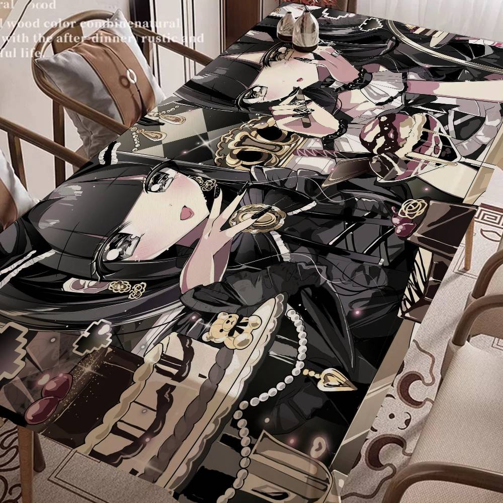 ジライケイ ファッション 美少女テーブルクロス 防水 防汚  - Home Textiles News のレビューと価格