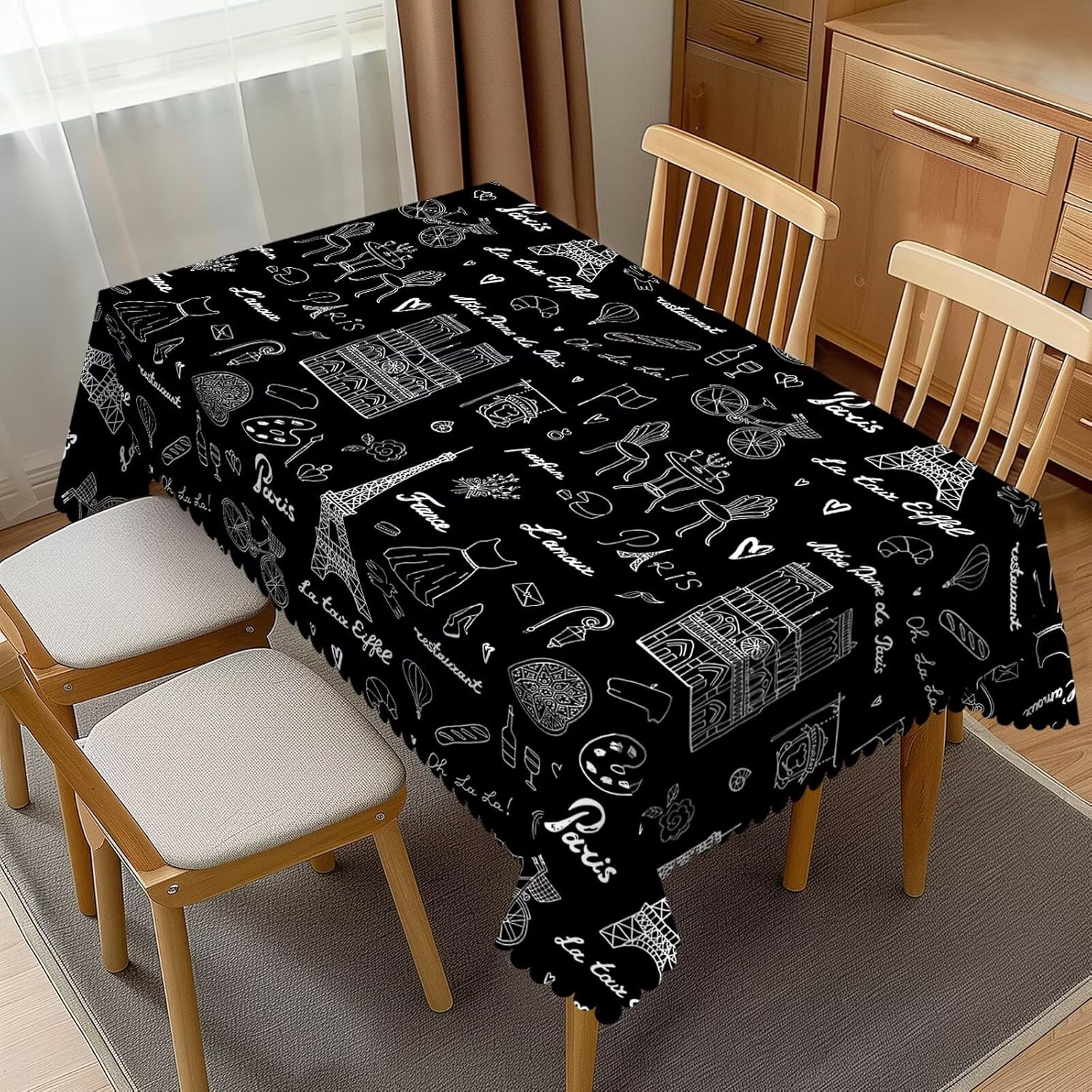 エッフェル塔テーブルクロス フランス パリ ロマンスアート  - Home Textiles Paris のレビューと価格