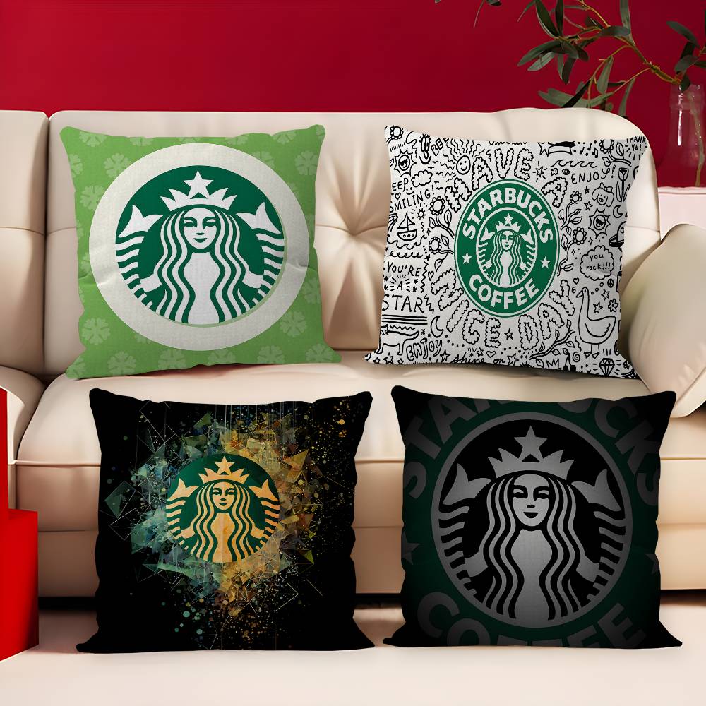スターバックスのロゴ入りクッションカバー、枕カバー、装飾用枕 - Home Textiles Logo のレビューと価格