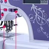 プロ仕様デジタル刺繍機、小型ロゴ刺繍機（テキスタイル用）、家 - Home Textiles Logo のレビューと価格