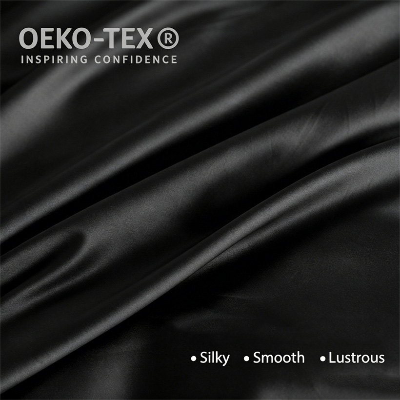 滑らかな100％桑絹寝具セット、羽毛布団カバー、ベッドシーツ - Silk Sheet Set のレビューと価格