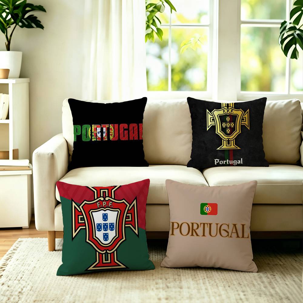ポルトガル クイナス旗 スクエア 両面プリント枕カバー 寝室 - Home Textiles Portugal のレビューと価格