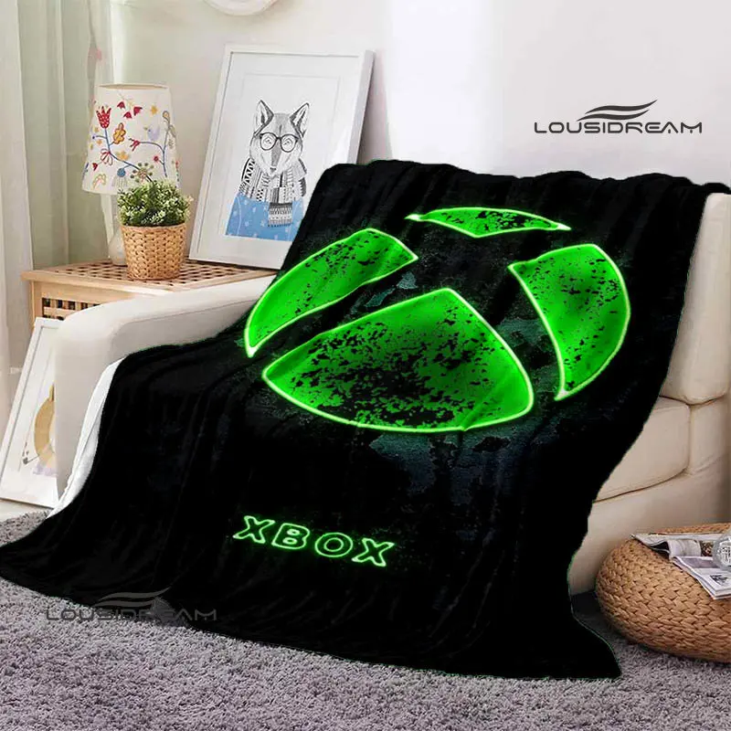 Xbox ロゴ フリースブランケット ソフトゲーミングデザイ - Home Textiles Logo のレビューと価格