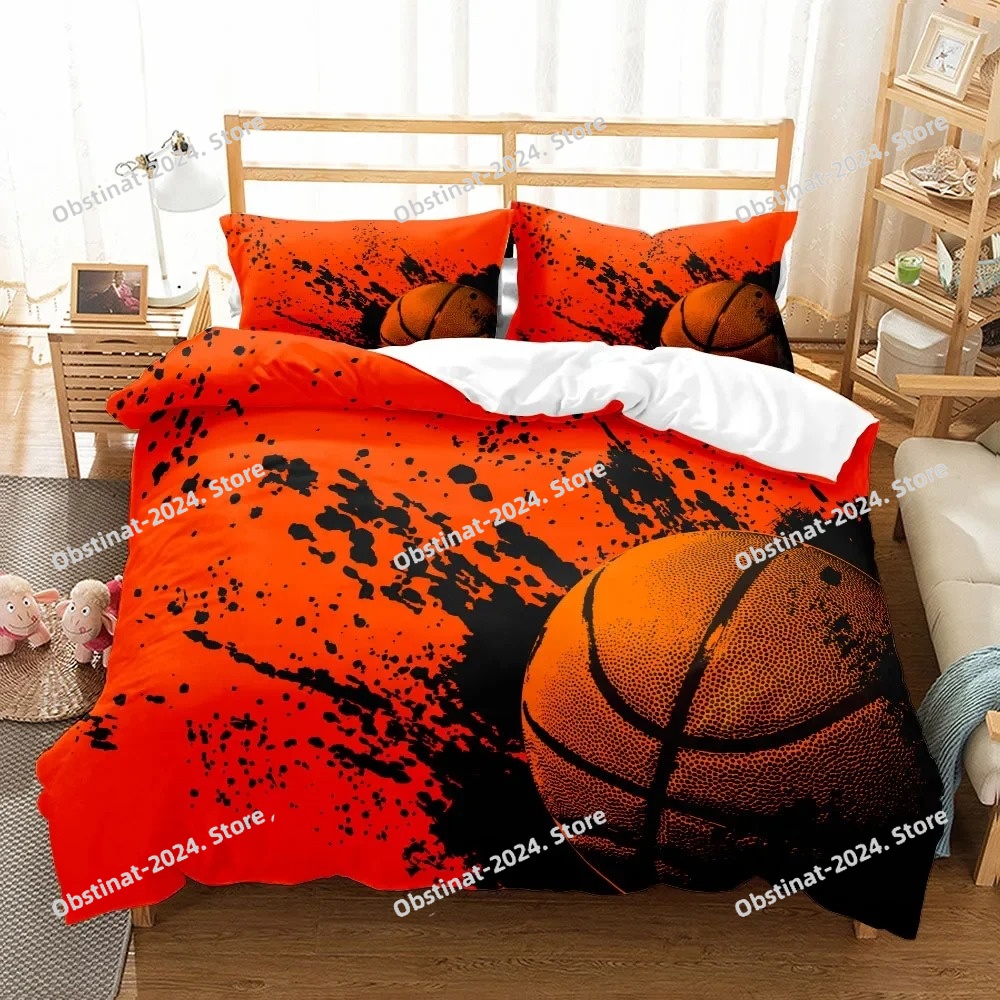 素晴らしい3Dプリントバスケットボール柄布団カバーセット イ - Home Textiles Uk のレビューと価格