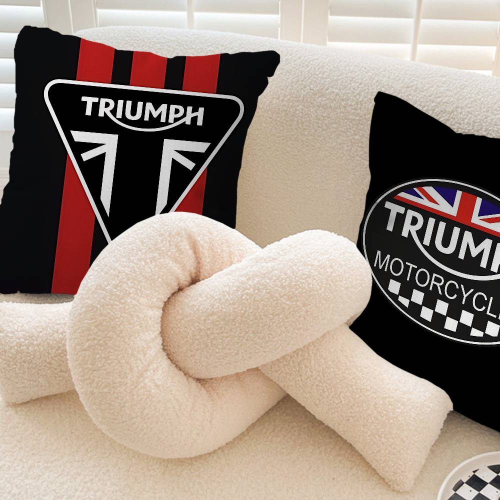 T-Triumphs ロゴ枕カバー漫画ソファ装飾ホーム両面印 - Home Textiles Logo のレビューと価格