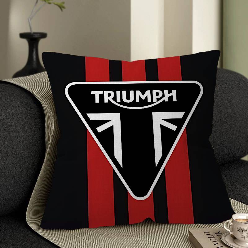 T-Triumphs ロゴ枕カバー漫画ソファ装飾ホーム両面印 - Home Textiles Logo のレビューと価格