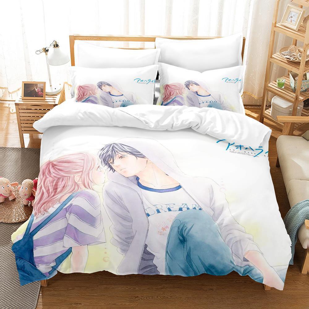3Dプリントアニメ「アオハイドライド」寝具セット シングル/ - Home Textiles Bedding のレビューと価格