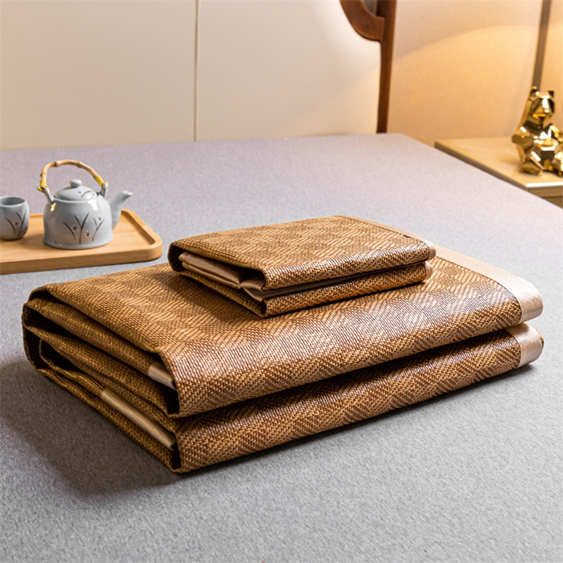 冷却マット 竹製 サマーマットと枕カバー 裸寝マットレスカバ - Silk Sheet Set のレビューと価格