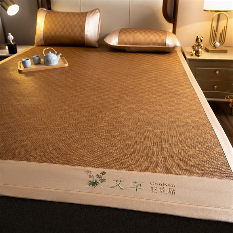 冷却マット 竹製 サマーマットと枕カバー 裸寝マットレスカバ - Silk Sheet Set のレビューと価格