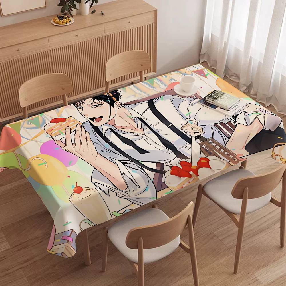 韓国風バラとシャンパン柄の長方形テーブルクロス、ファームハウ - Home Textiles News のレビューと価格
