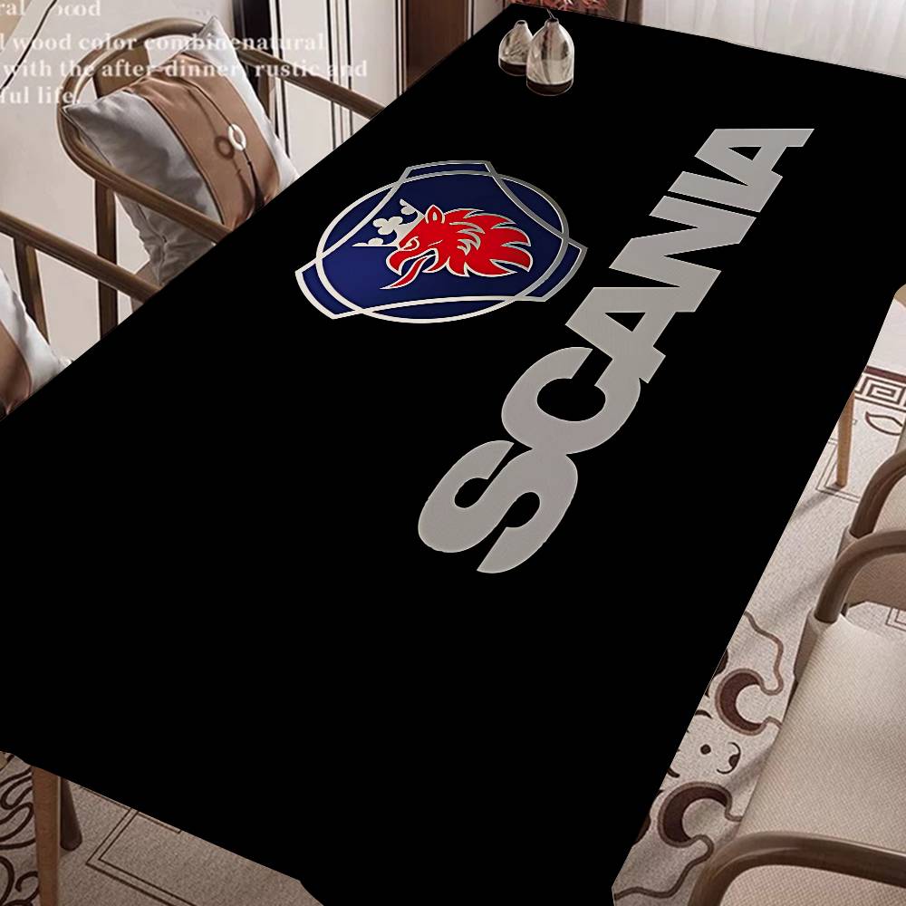 S-Scanias ロゴ付き洗えるテーブルクロス 結婚式 パ - Home Textiles Today Logo のレビューと価格
