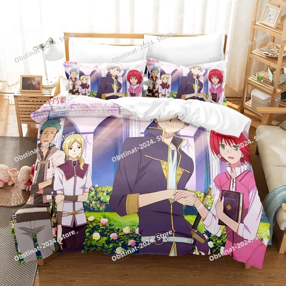 白雪姫と赤髪の寝具セット、漫画アニメ3点セット、大人子供用寝 - Home Textiles Bedding のレビューと価格