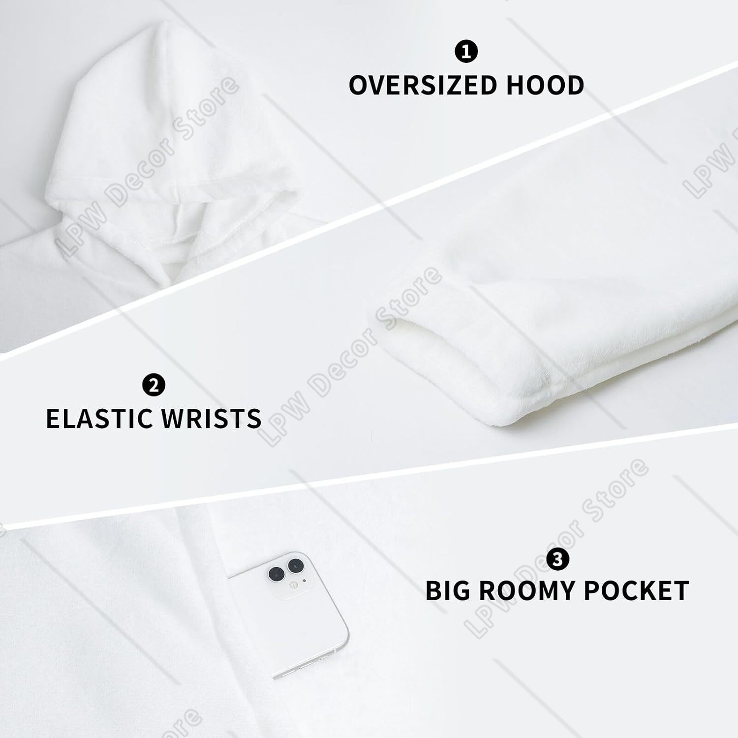 タワーパリプリントブランケットパーカー 女性&男性用 大人テ - Home Textiles Paris のレビューと価格