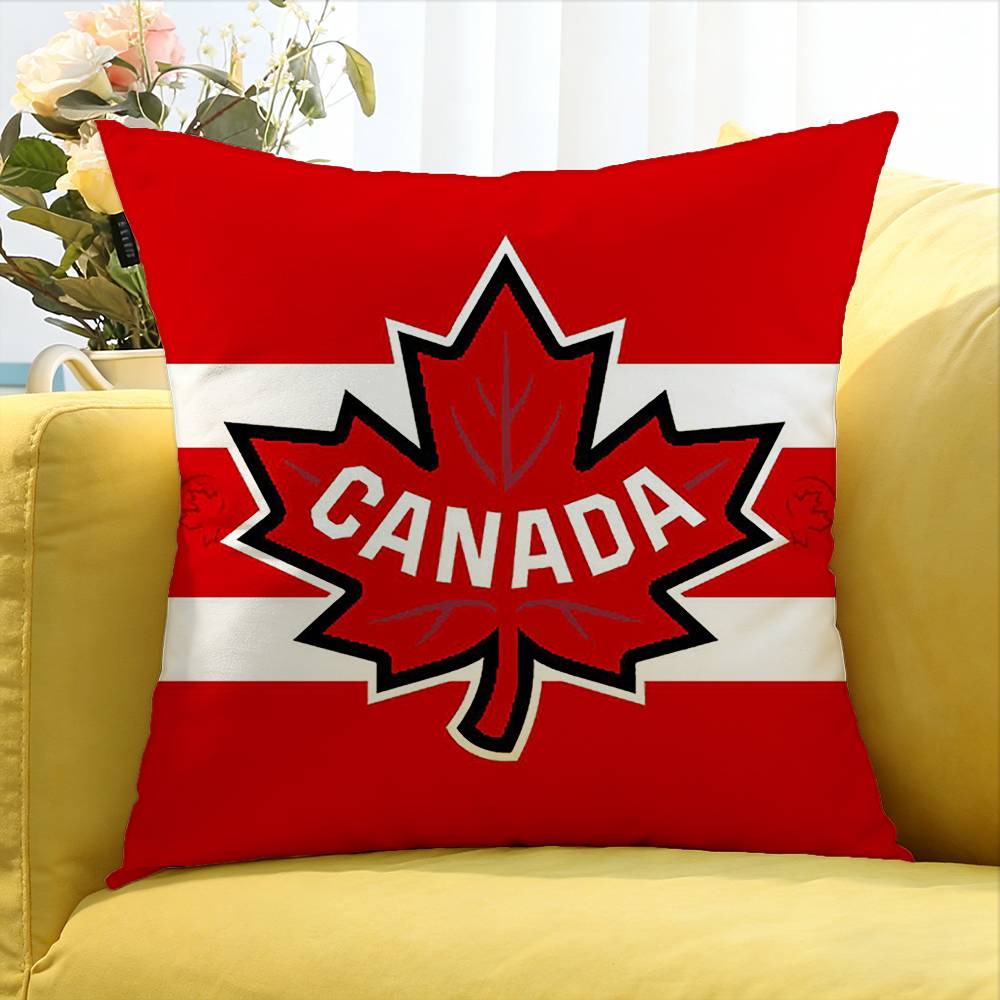 カナダメープルリーフ代表チームのさまざまなサイズの正方形枕カ - Home Textiles Canada のレビューと価格