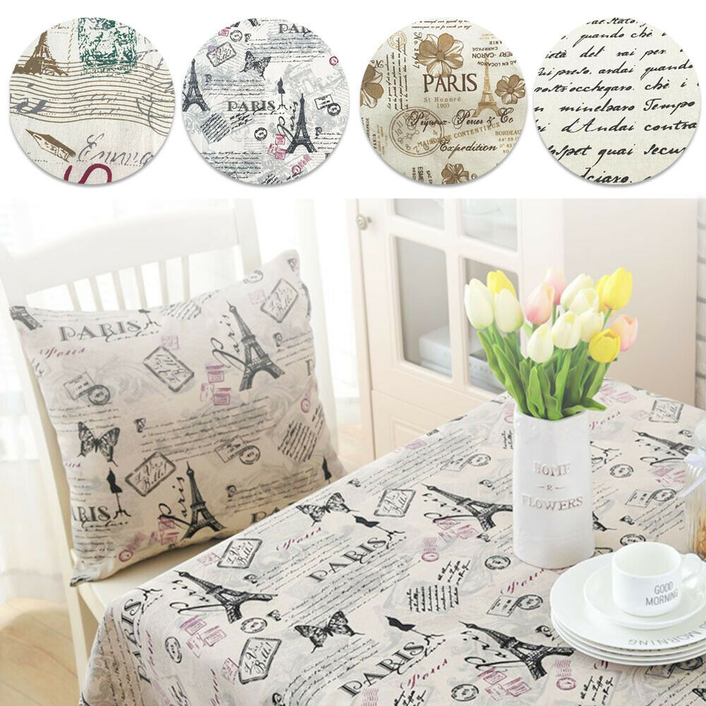パリエッフェル塔フラワーシールフレンチパターン生地コットンリ - Home Textiles Paris のレビューと価格
