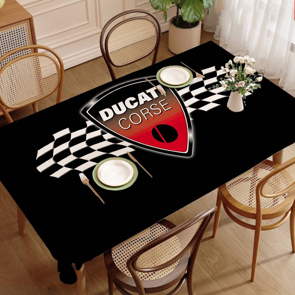 D-Ducaties モーターサイクルロゴテーブルクロス テ - Home Textiles Today Logo のレビューと価格