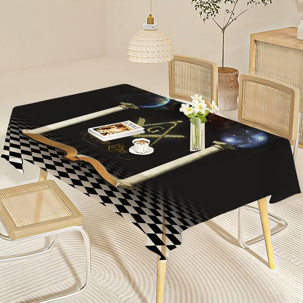 フリーメーソンロッジ フリーメーソンロゴ テーブルクロス ホ - Home Textiles Today Logo のレビューと価格
