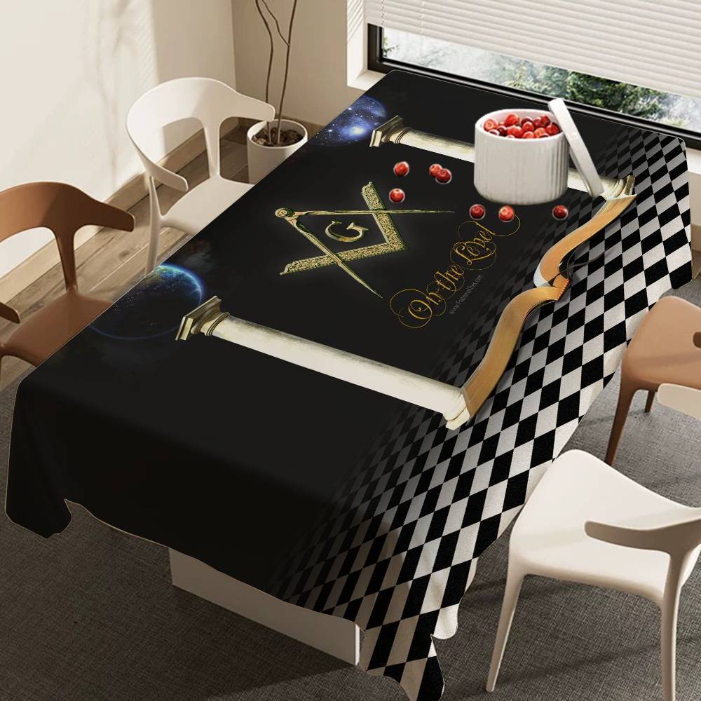 フリーメーソンロッジ フリーメーソンロゴ テーブルクロス ホ - Home Textiles Today Logo のレビューと価格