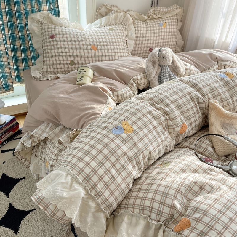 新しい古代シルクレース4点セット フレンチフローラル柄布団カ - Silk Sheet Set のレビューと価格