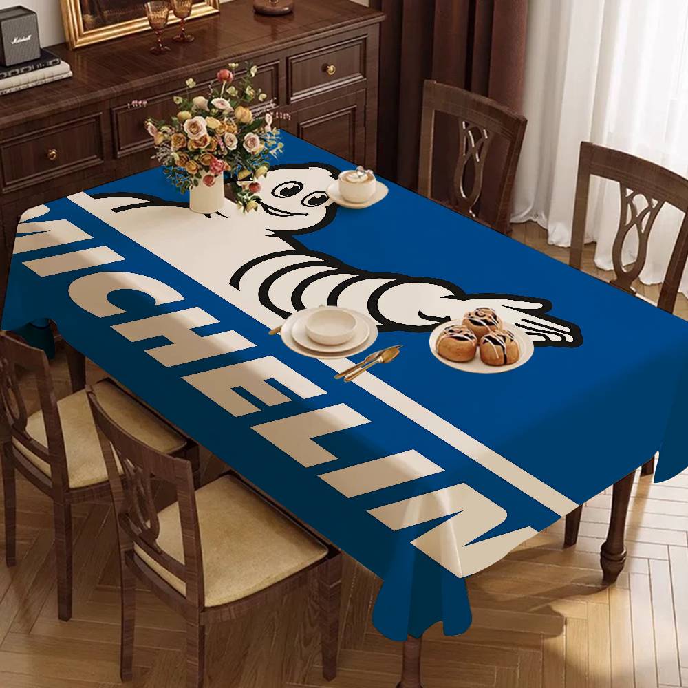 M-Michelinsロゴ入りポリエステル防水テーブルクロス - Home Textiles Today Logo のレビューと価格