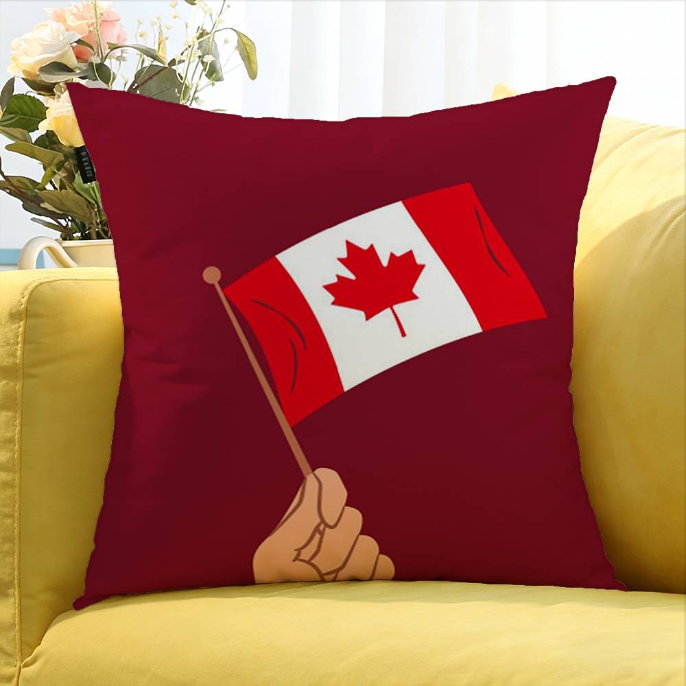 カナダメープルリーフ代表チームのさまざまなサイズの正方形枕カ - Home Textiles Canada のレビューと価格