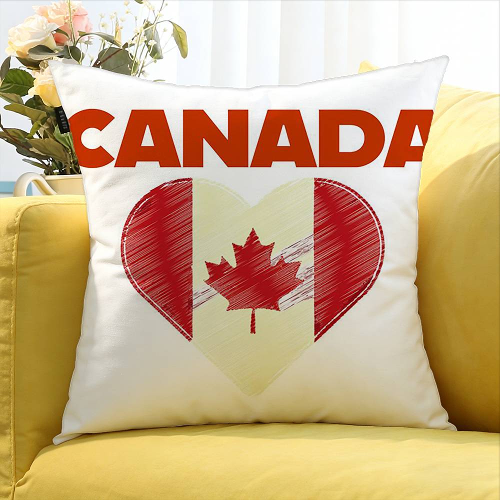 カナダメープルリーフ代表チームのさまざまなサイズの正方形枕カ - Home Textiles Canada のレビューと価格