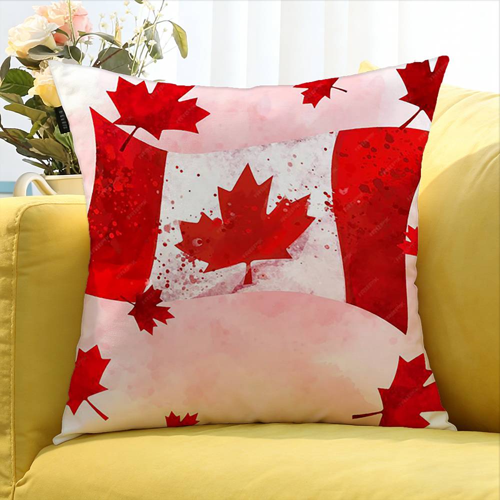 カナダメープルリーフ代表チームのさまざまなサイズの正方形枕カ - Home Textiles Canada のレビューと価格