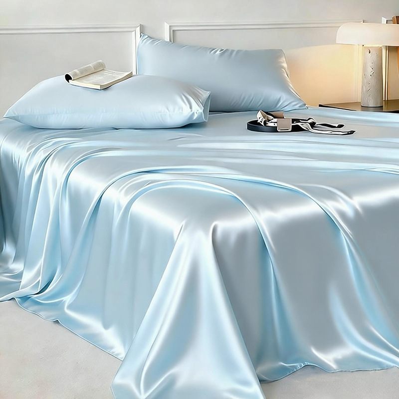 夏用冷却ベッドシーツ　通気性抜群の快適な冷却ブランケット　ア - Silk Sheet Set のレビューと価格