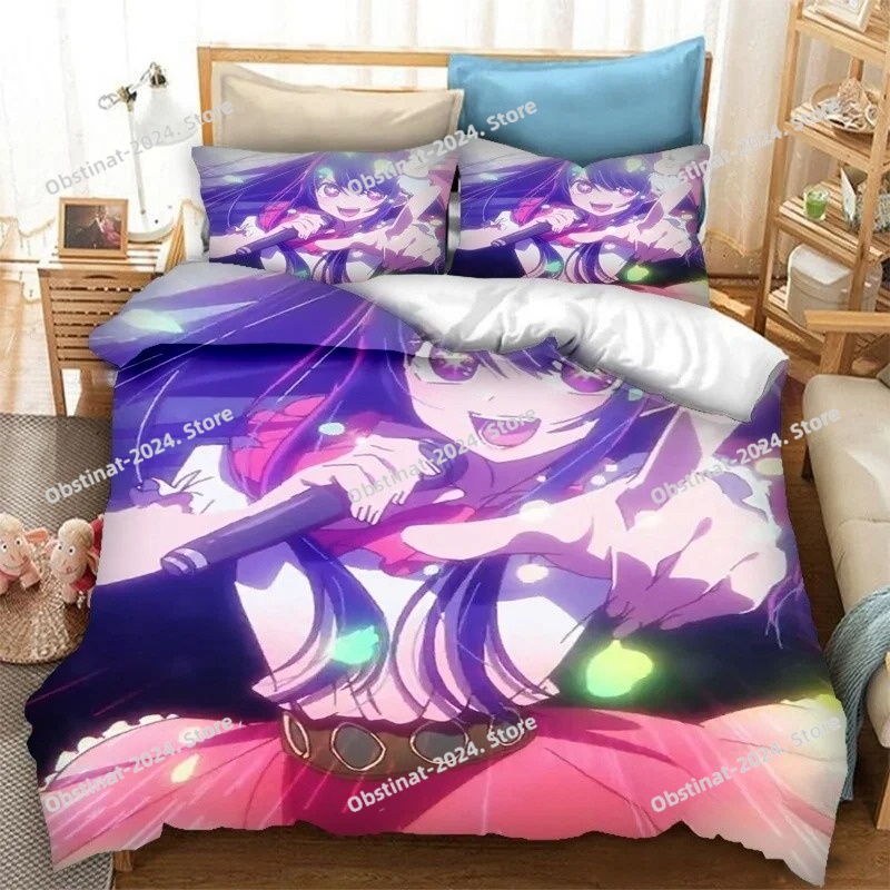 アニメ「OSHI NO KO」3Dプリント寝具セット、布団カ - Home Textiles Bedding のレビューと価格