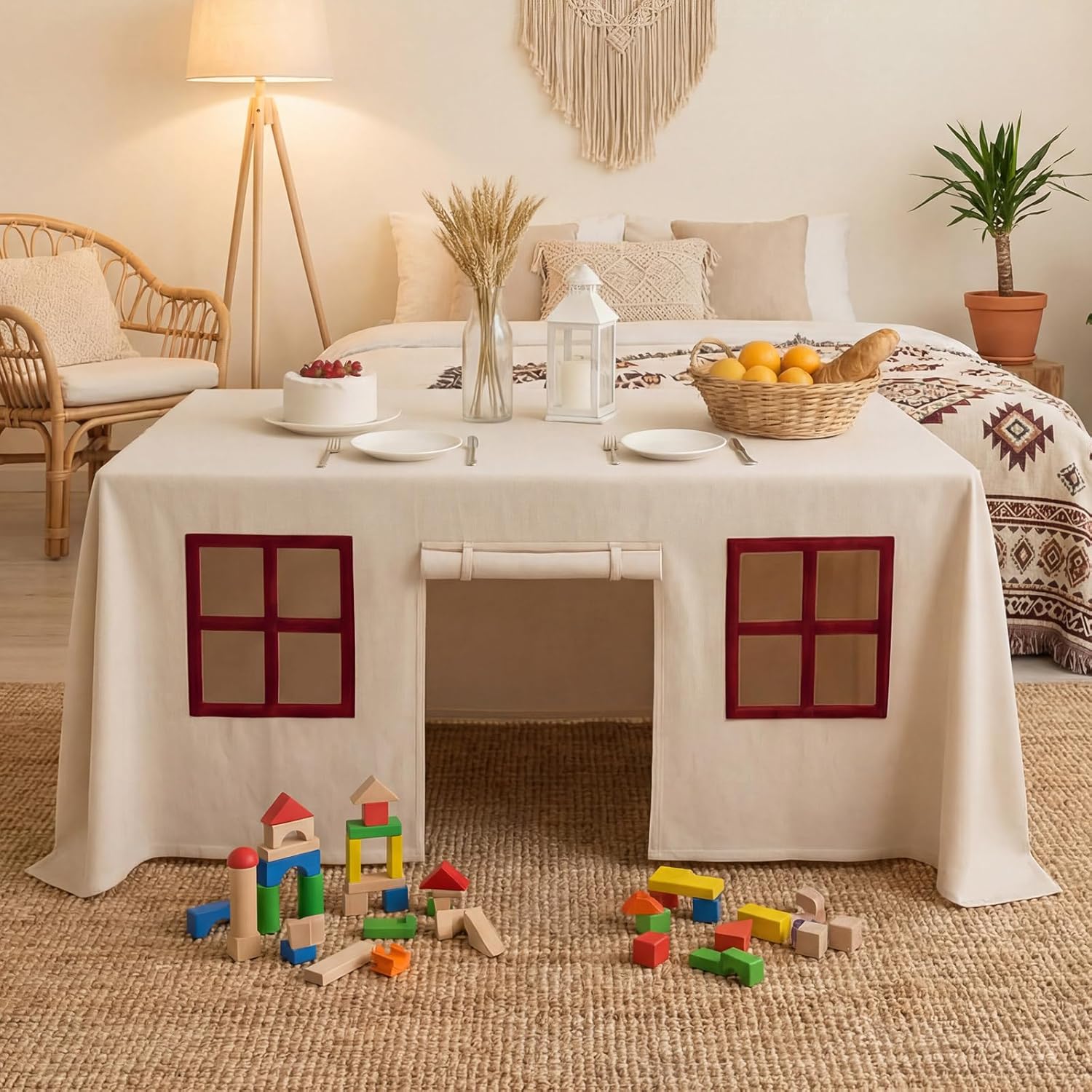大型テーブルクロス ゲームルーム 子供用デスク キャッスルカ - Home Textiles News のレビューと価格