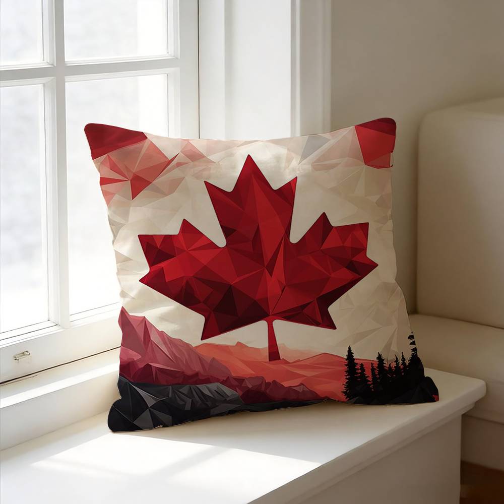 クールなC-カナダ国旗正方形両面プリント枕カバー寝室ベッドサ - Home Textiles Canada のレビューと価格