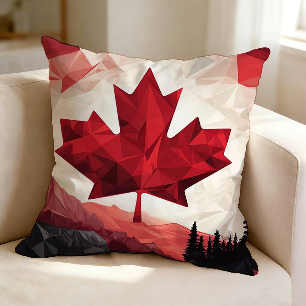 クールなC-カナダ国旗正方形両面プリント枕カバー寝室ベッドサ - Home Textiles Canada のレビューと価格