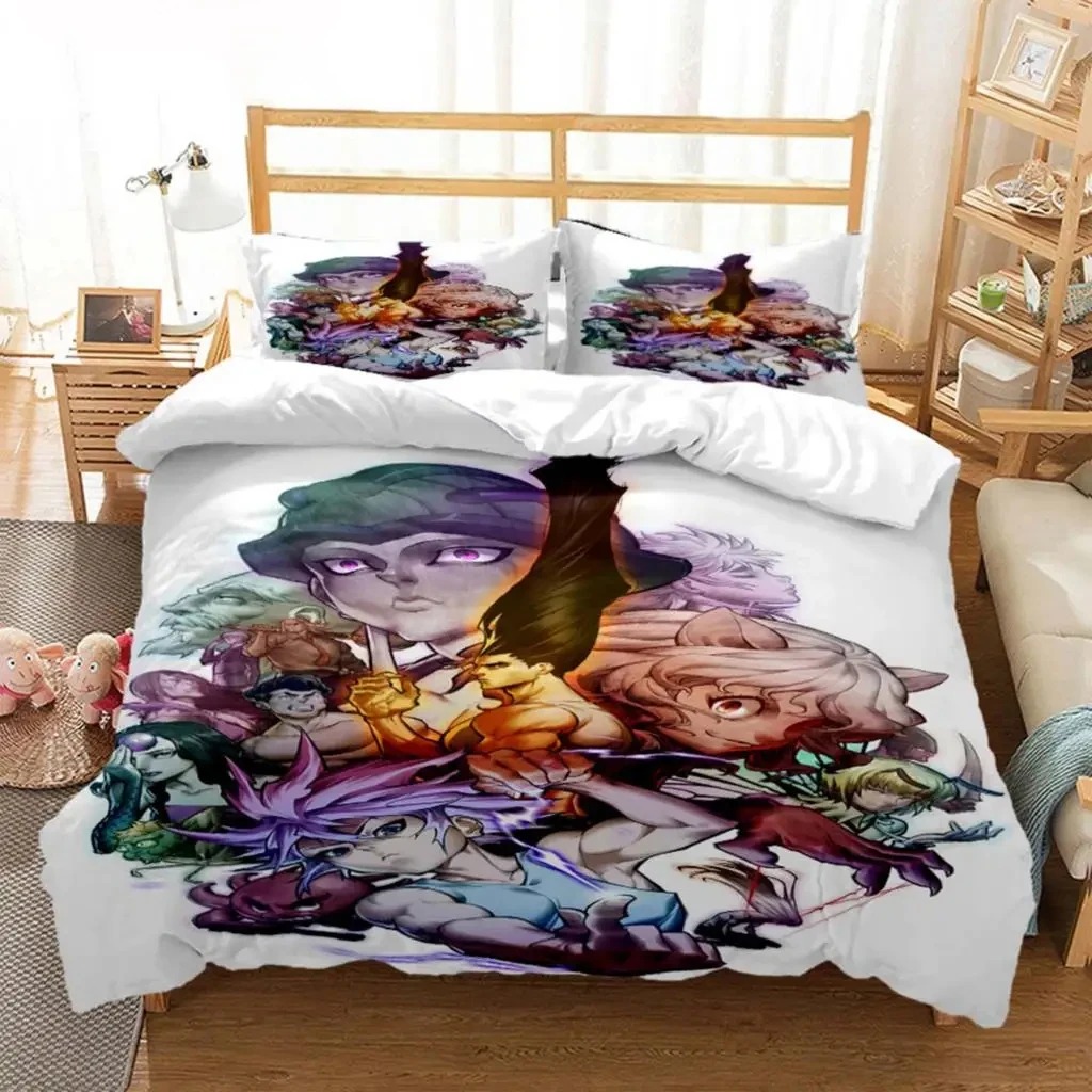 3Dプリントアニメハンターハンター寝具セット男の子女の子ツイ - Home Textiles Bedding のレビューと価格
