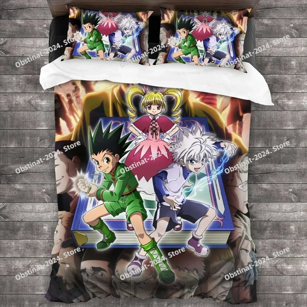 アニメハンター×ハンター寝具セット 3 ピース漫画布団カバー - Home Textiles Bedding のレビューと価格