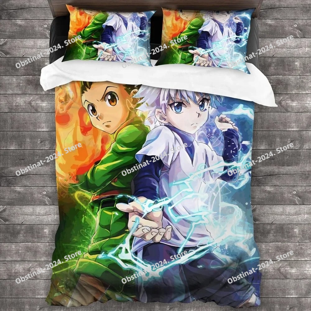 アニメハンター×ハンター寝具セット 3 ピース漫画布団カバー - Home Textiles Bedding のレビューと価格