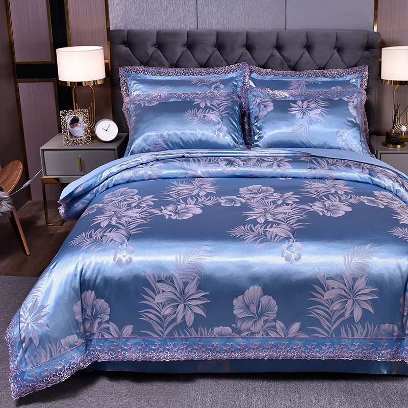 ヨーロッパスタイルジャカード寝具セットホームcomefort - Silk Sheet Set のレビューと価格