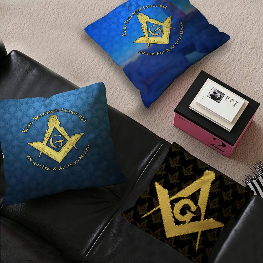 フリーメーソンロッジ フリーメーソンロゴ クッションカバー  - Home Textiles Logo のレビューと価格